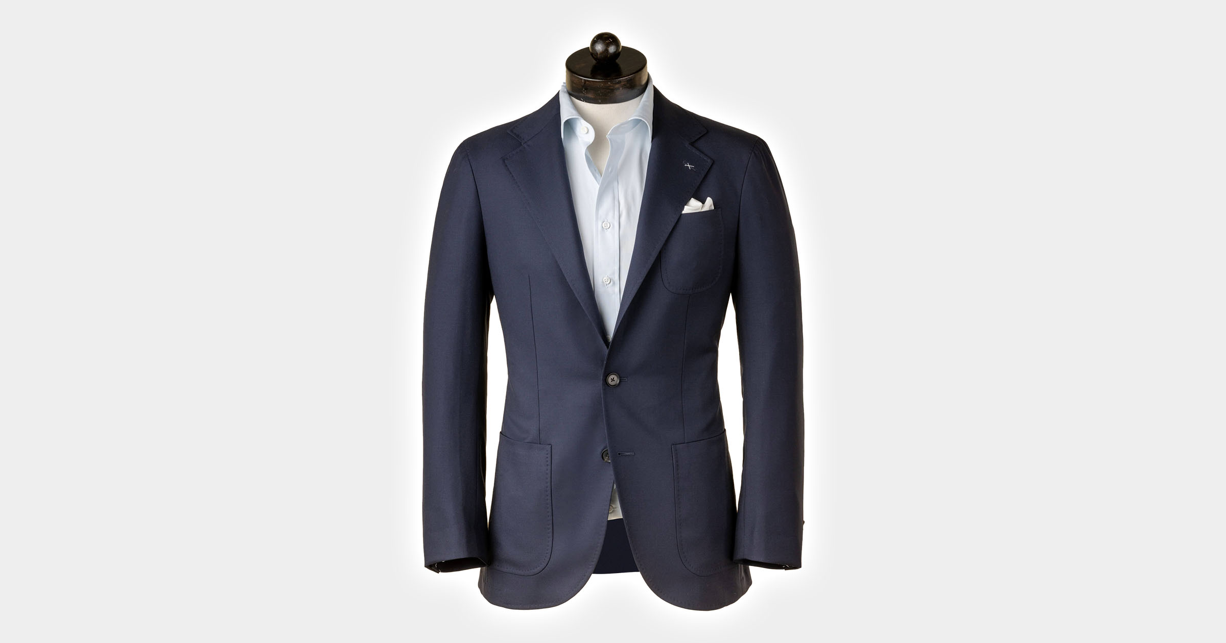 flatlay of sport coat