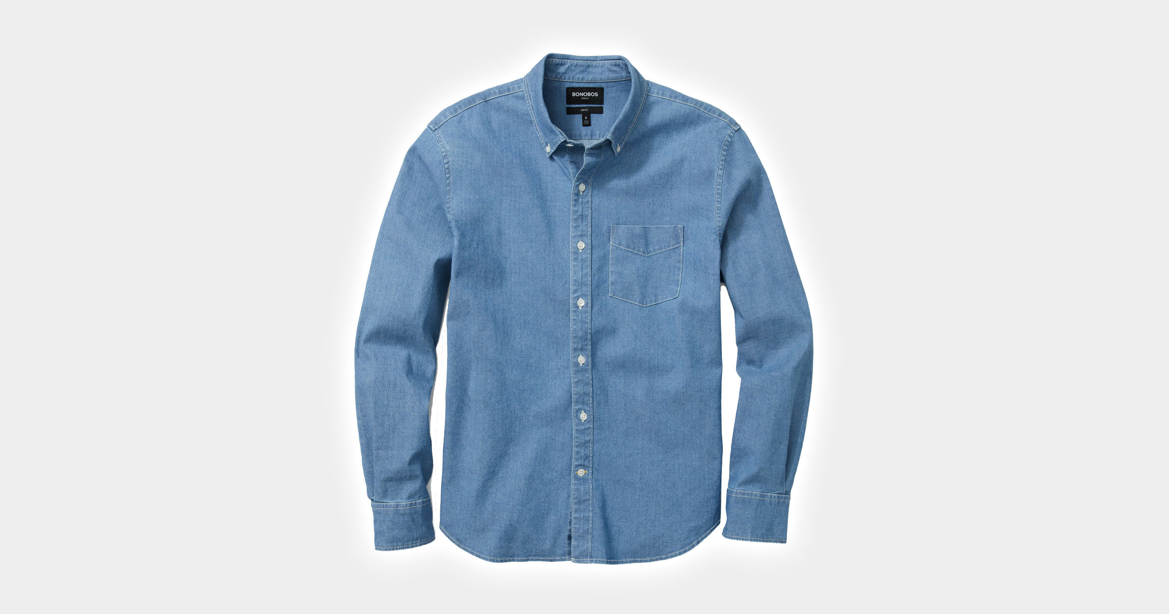 flatlay of chambray