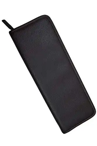 Brooks Brothers Dark Brown Leather Travel Tie Case