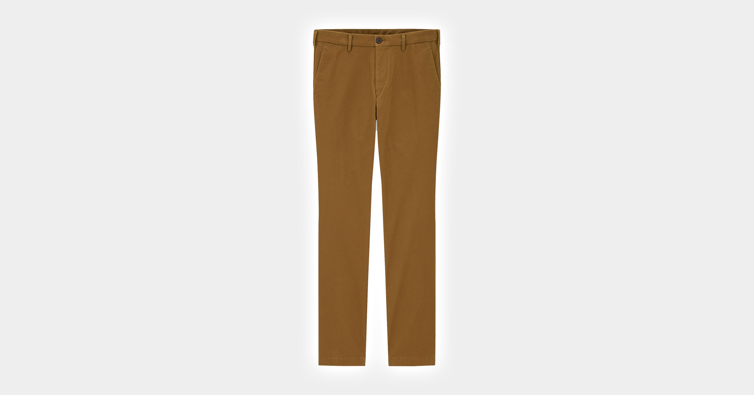flatlay of khaki chinos