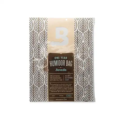 Cigar Storage Bags with 2-Way Humidity Control