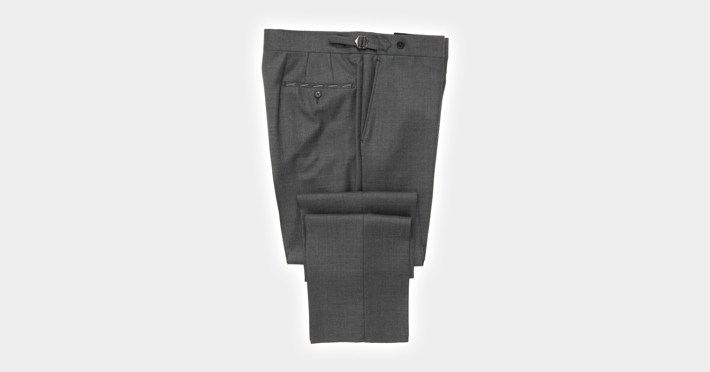flatlay of dress trousers