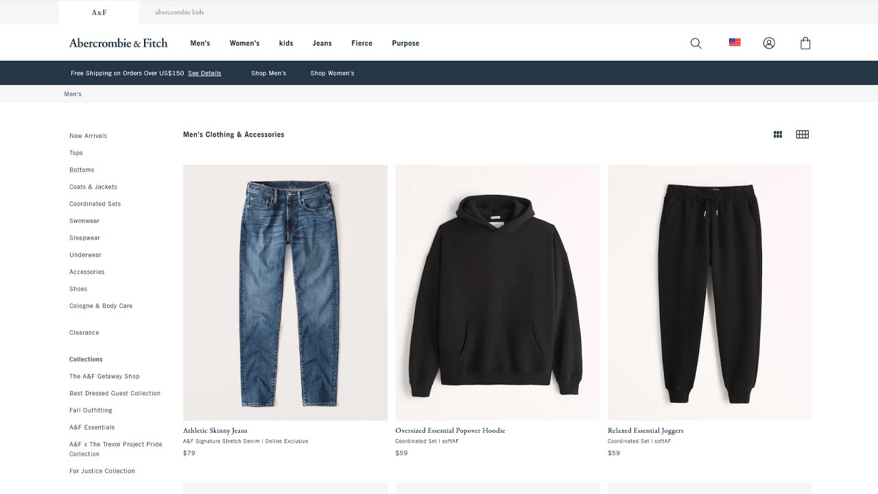 abercrombie homepage