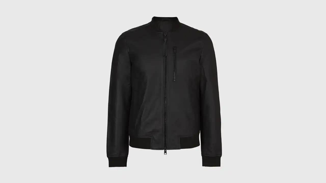 Allsaints Ivor Leather Bomber Jacket