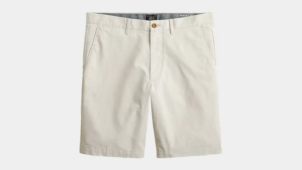 J.Crew Stretch Chino Shorts in Stone