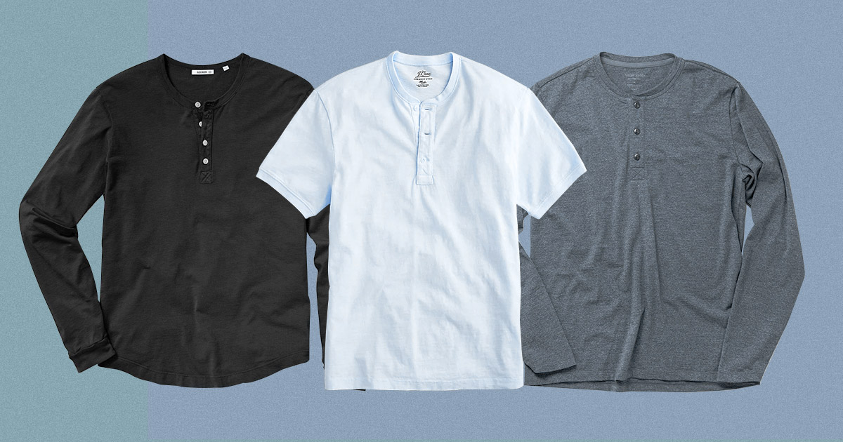 multiple henley shirts