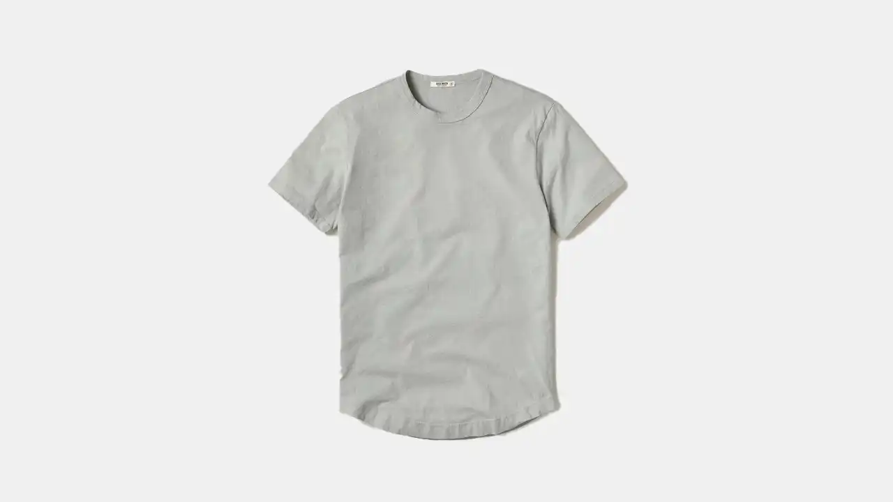 Buck Mason Slub Curved Hem Tee