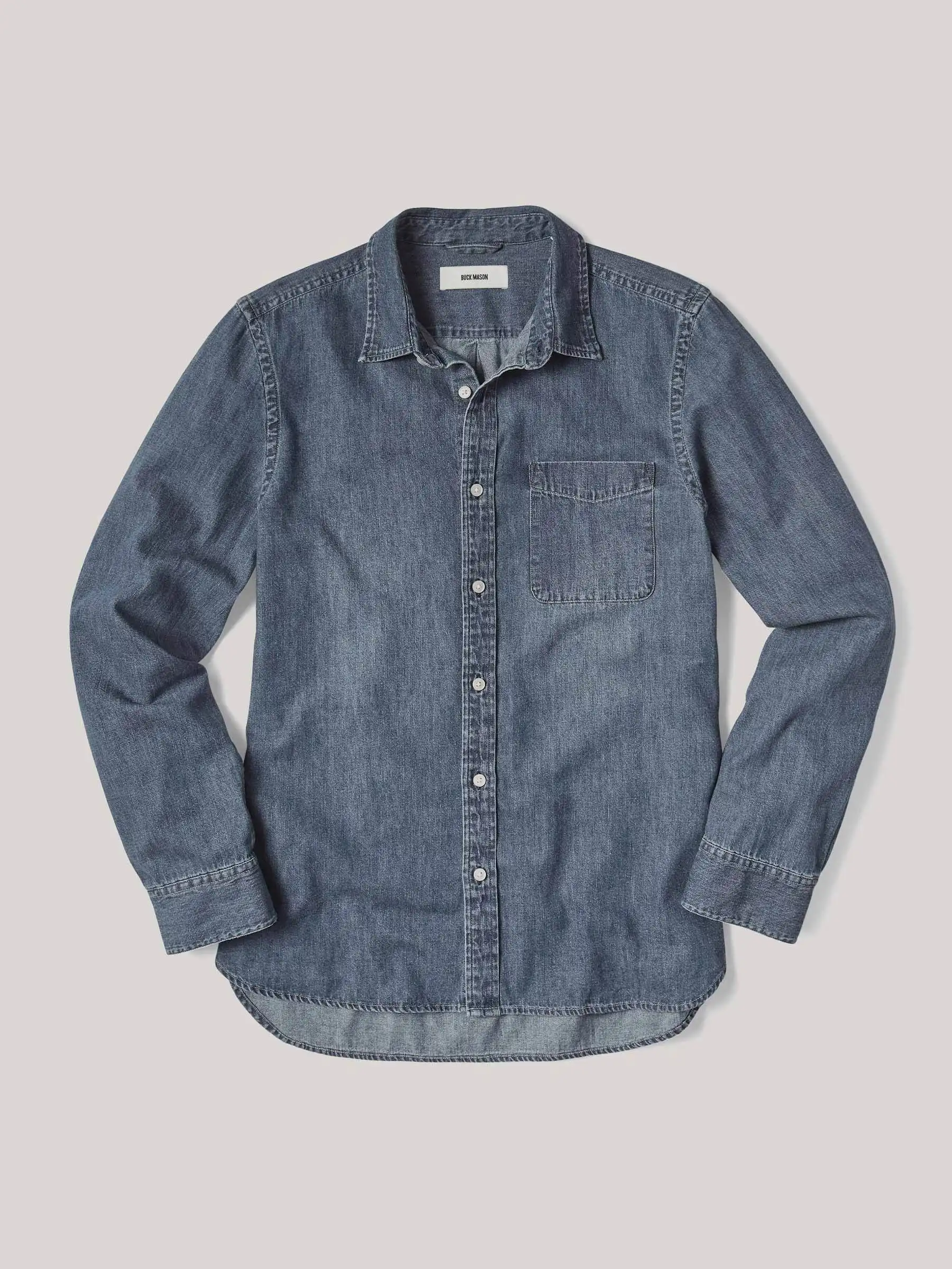 Buck Mason Denim Vintage One-Pocket Shirt