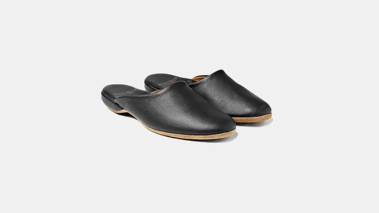 Derek Rose Morgan Leather Slippers