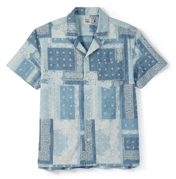 Flint and Tinder Bandana Camp Collar Shirt