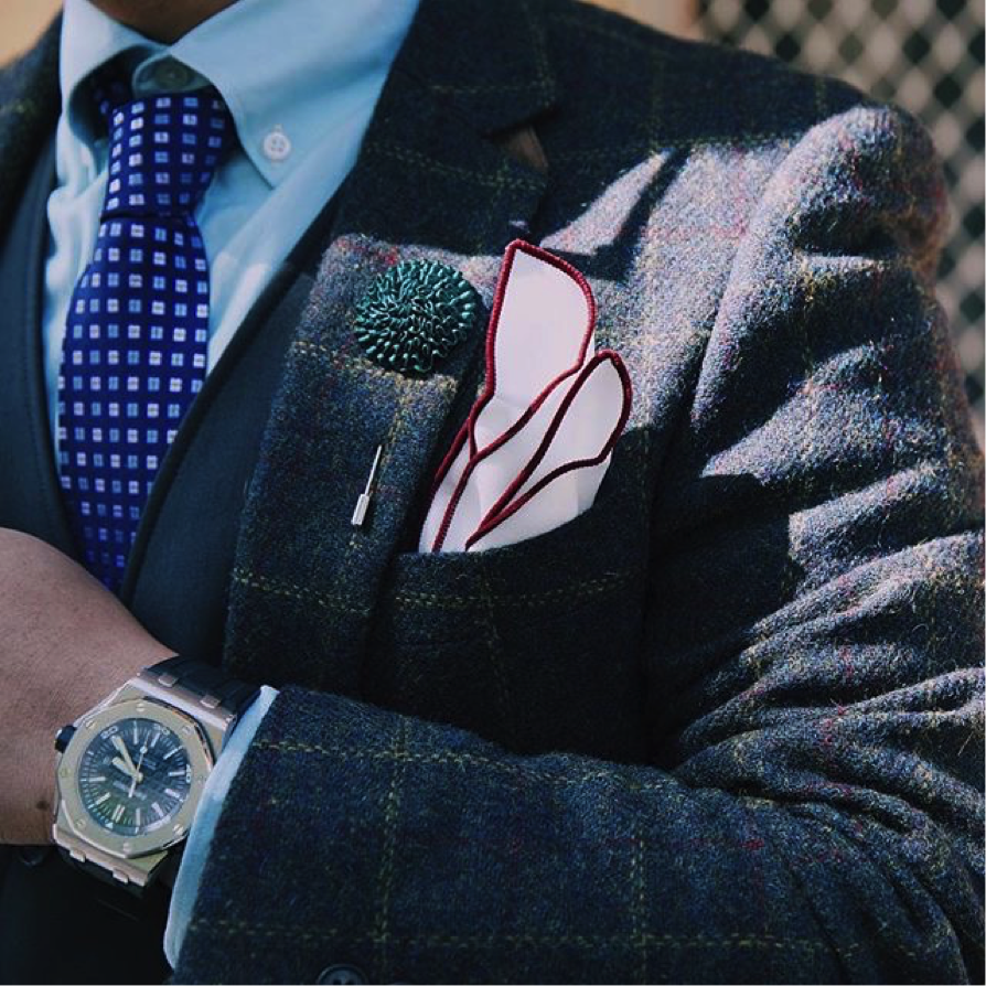 Navy Blue Tie with a solid light blue shirt