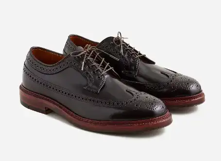 J. Crew Alden Cordovan Longwing Bluchers