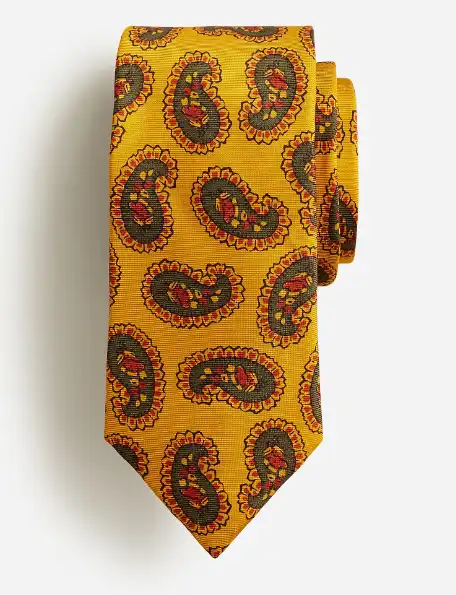 J. Crew Italian Silk Paisley Tie