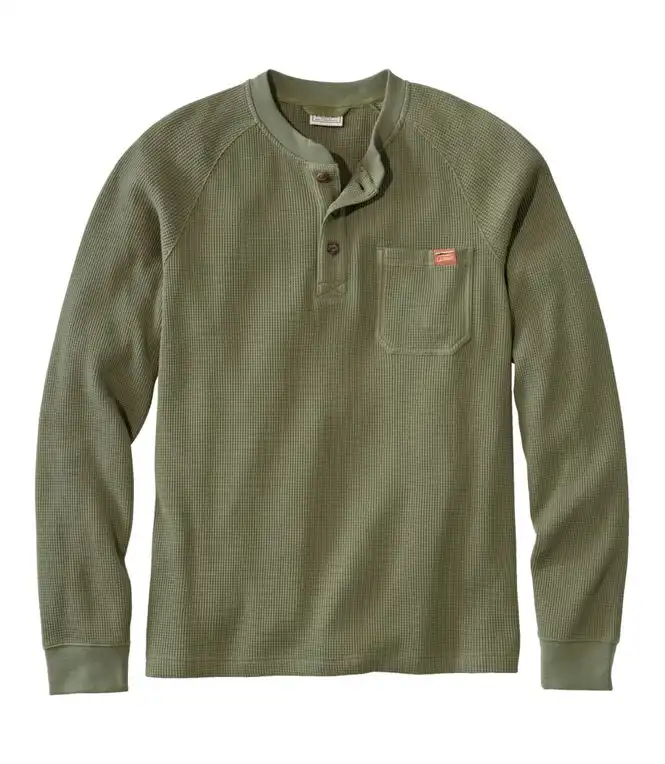 L.L. Bean BeanBuilt Waffle Henley