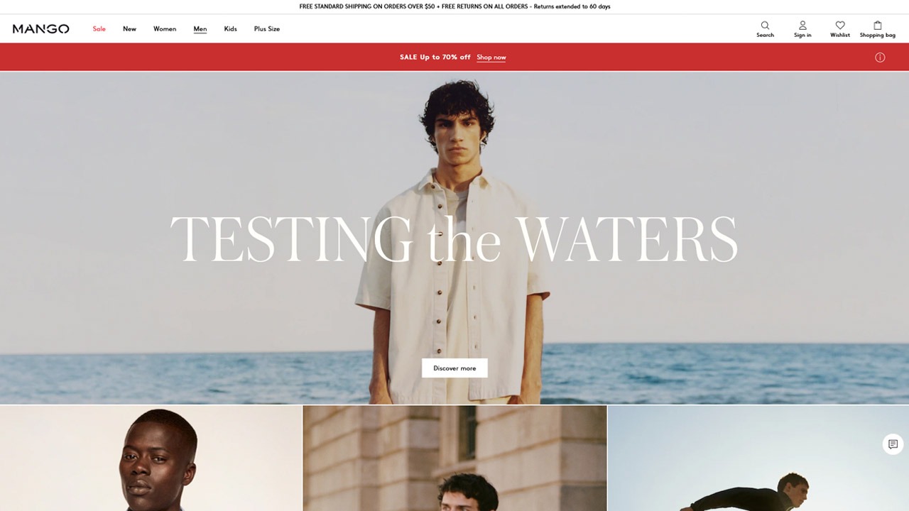 mango homepage