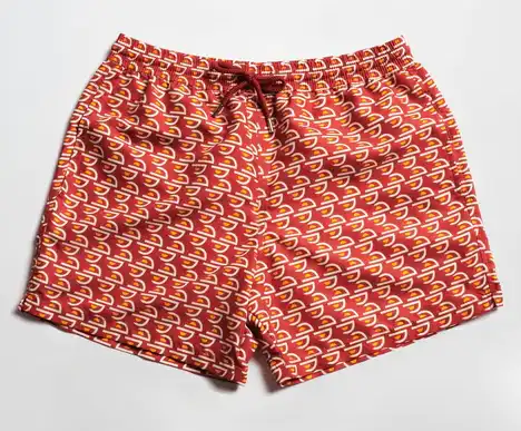 Meriggi Negroni Print Swim Shorts