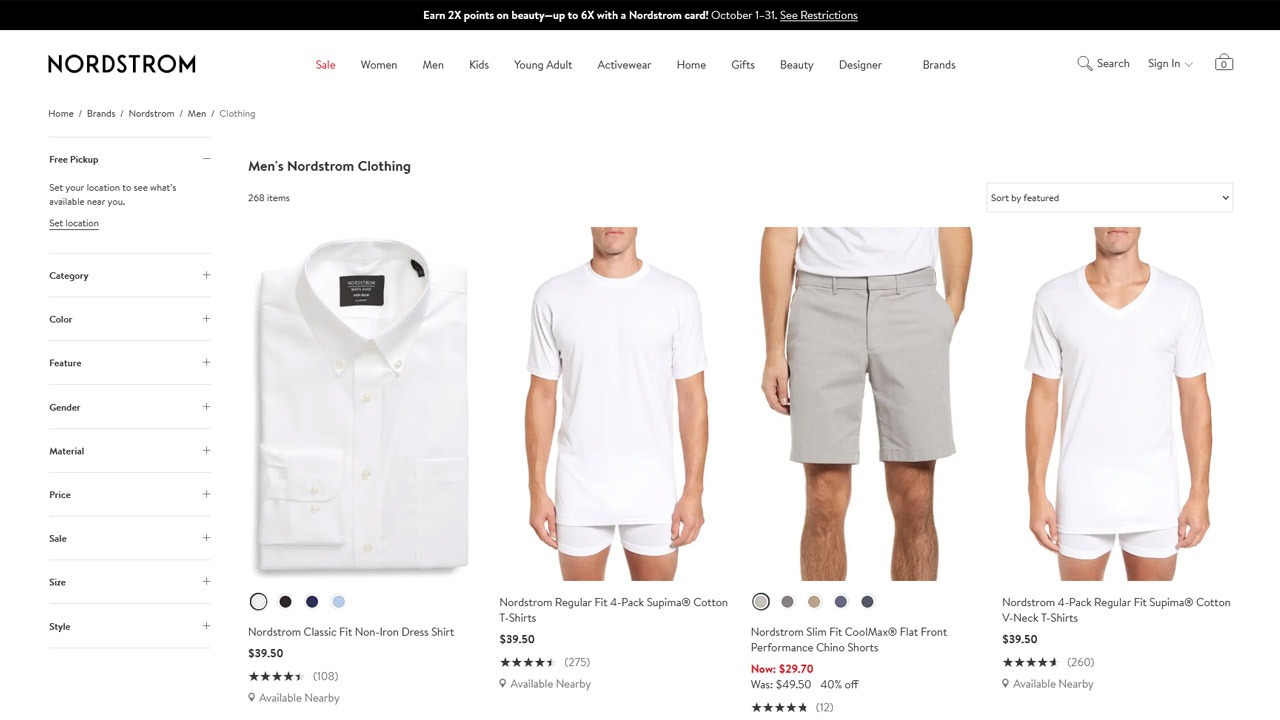 nordstrom men homepage