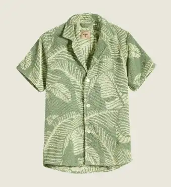 OAS Banana Leaf Terry Shirt