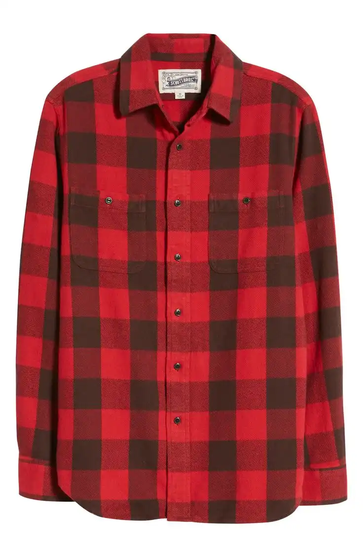 Schott NYC Buffalo Check Flannel Shirt