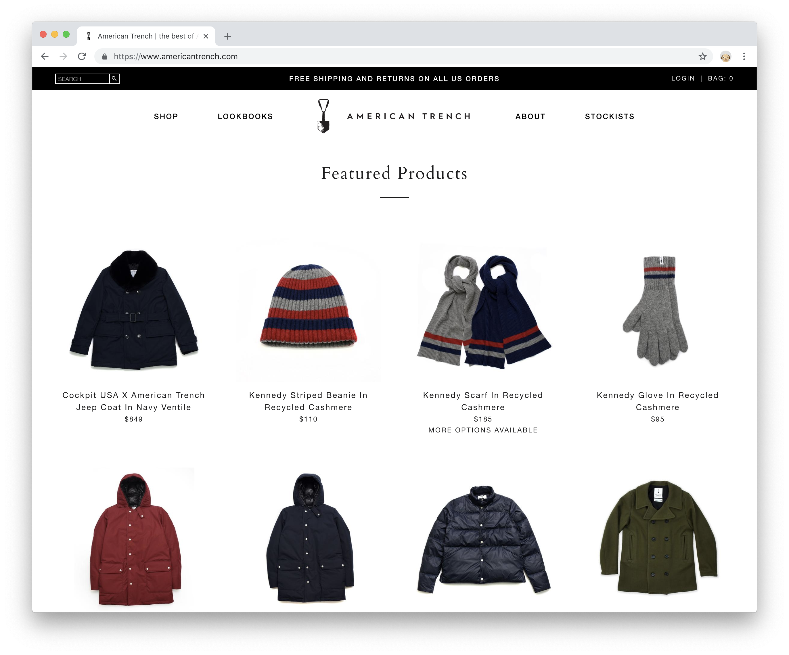 american trench effortless gent
