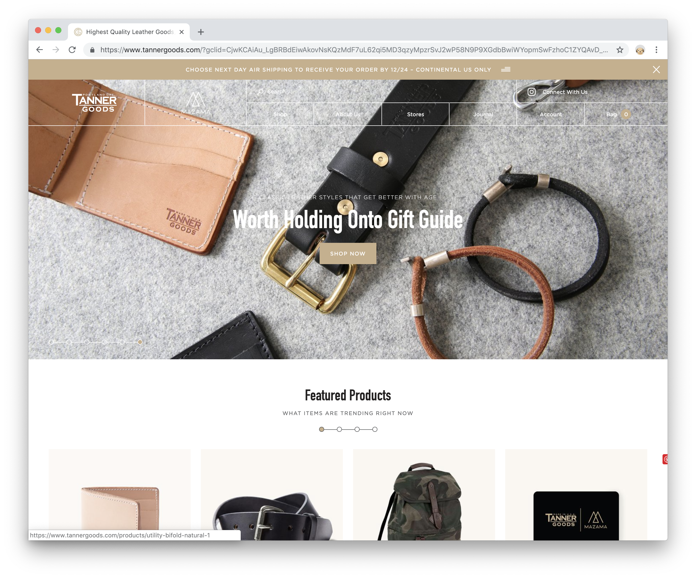 tanner goods effortless gent