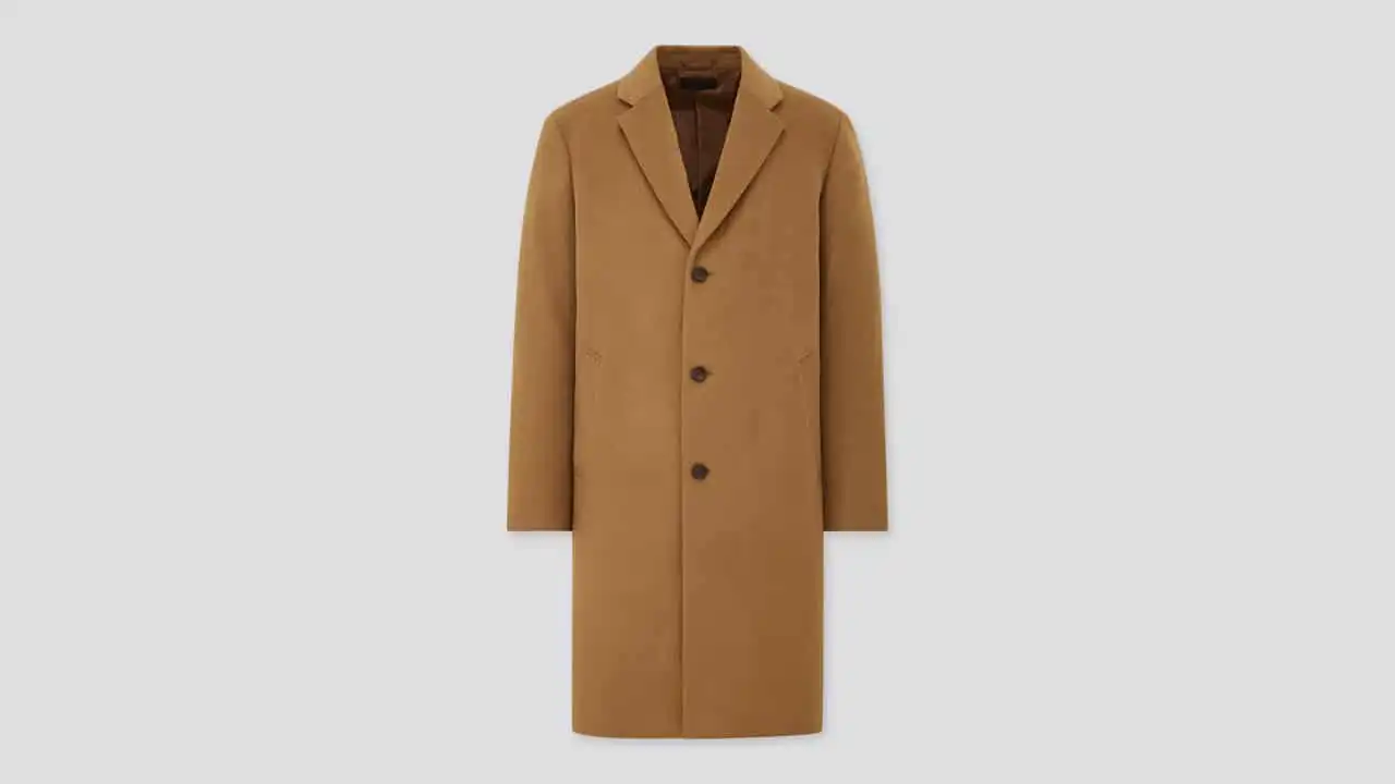 Uniqlo Wool Cashmere Chesterfield Coat