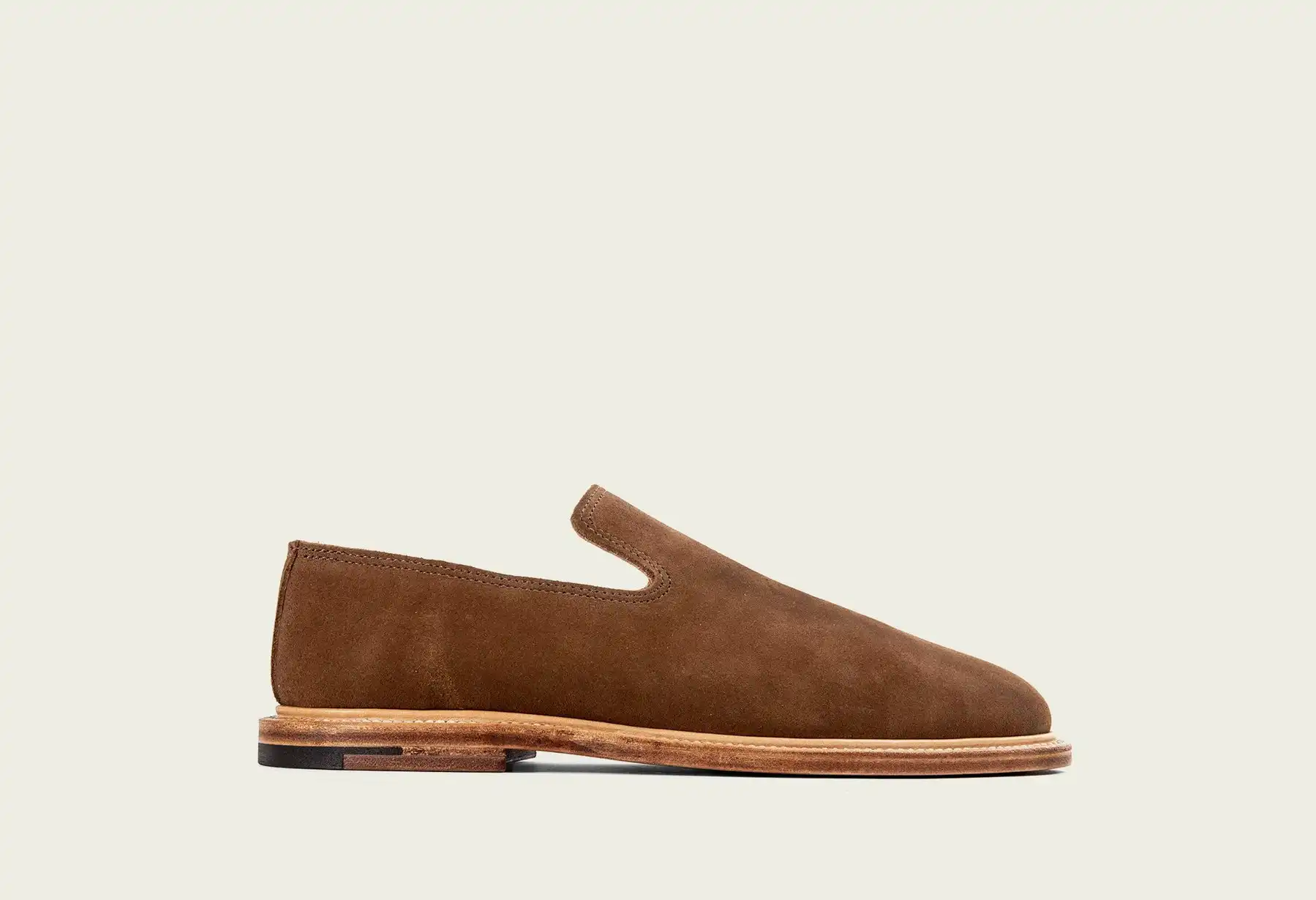 Viberg Snuff Calf Suede Slippers
