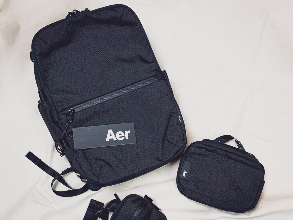 black backpack from Aer
