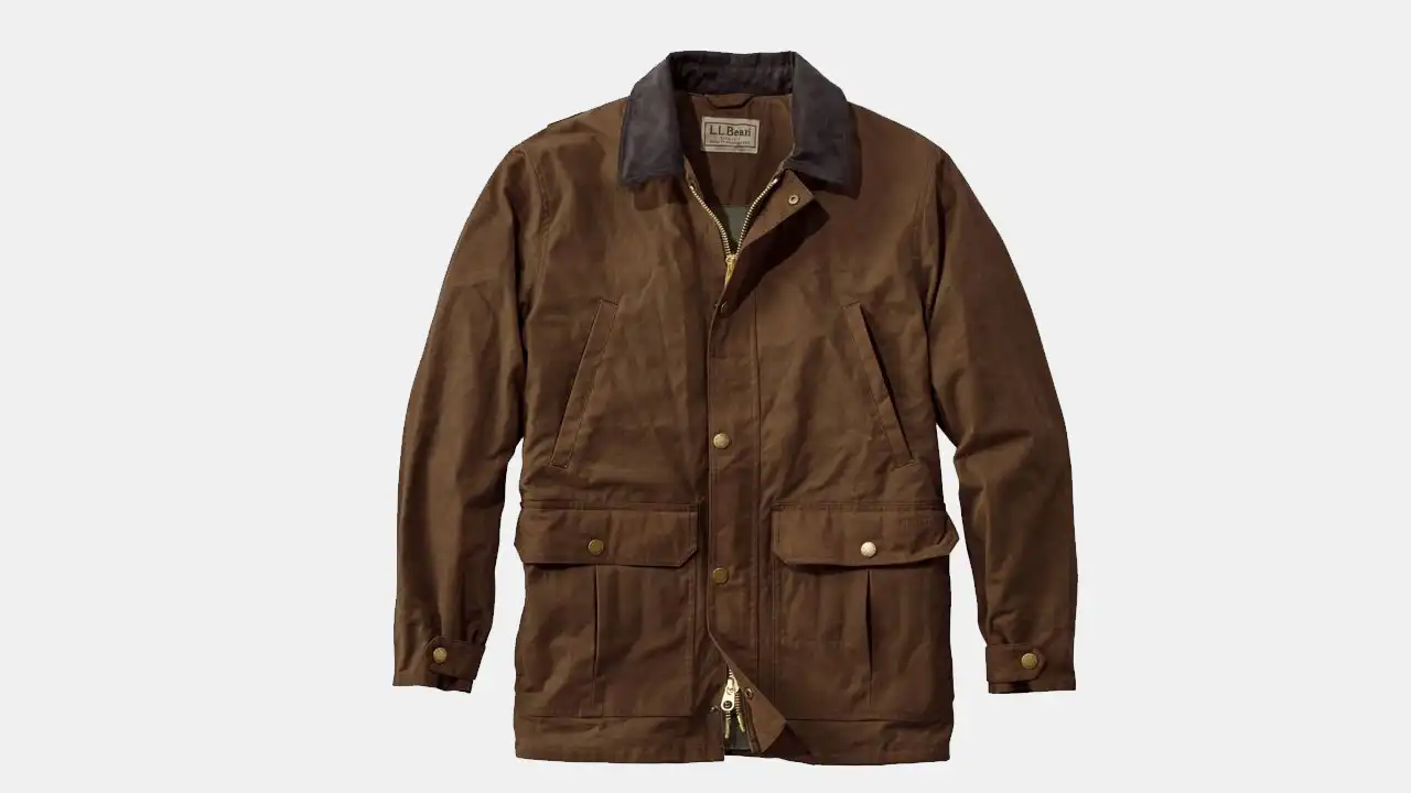 L.L. Bean Double L Waxed Cotton Upland Coat
