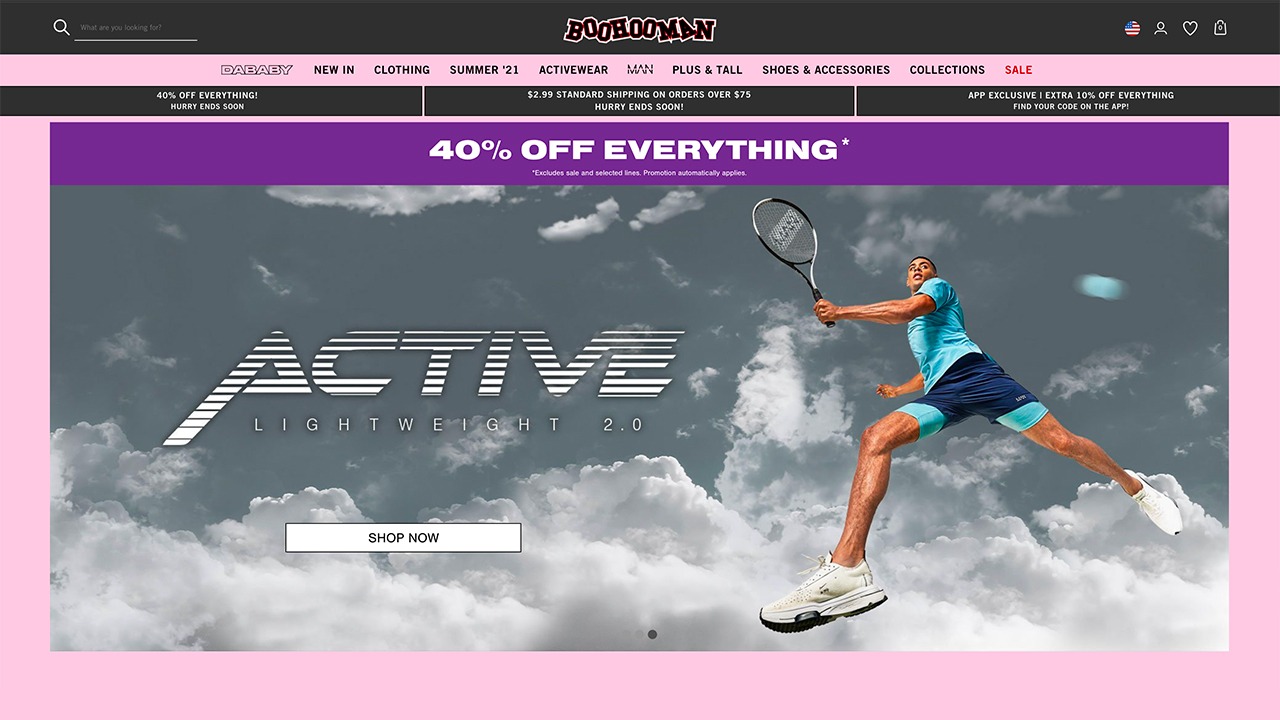 boohoo men's home page