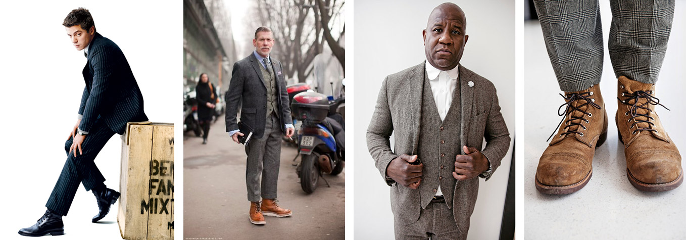 Boots with trousers