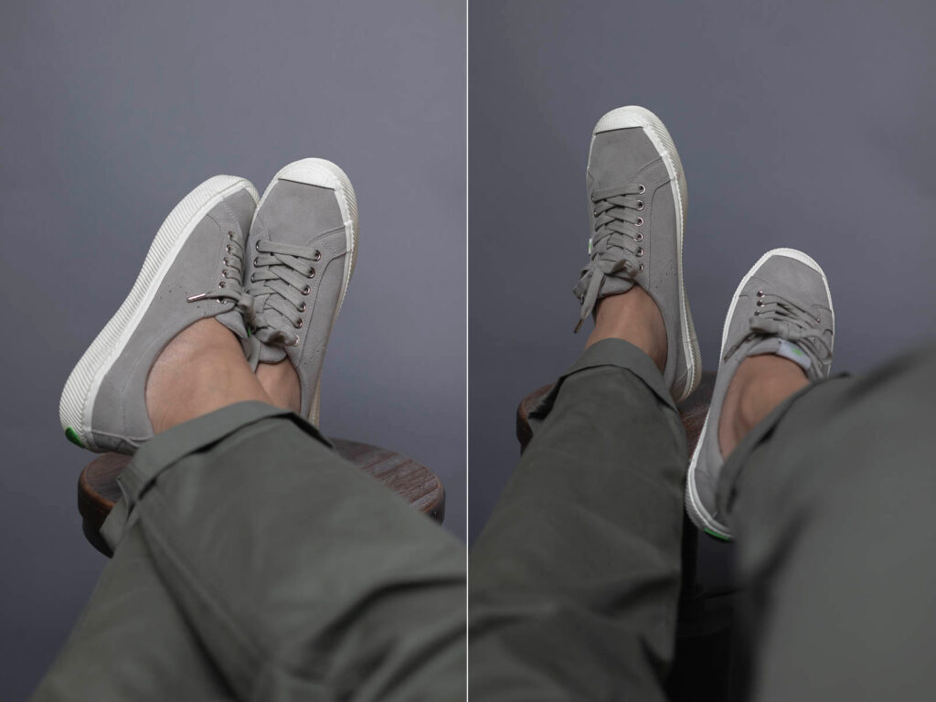 cariuma oca low grey on feet 6