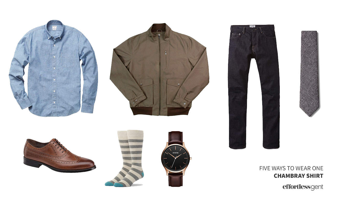 Five Ways to Wear One: Chambray Shirt