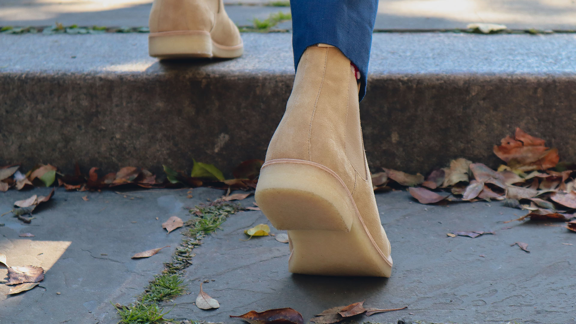 new republic sonoma chelsea boot heel detail