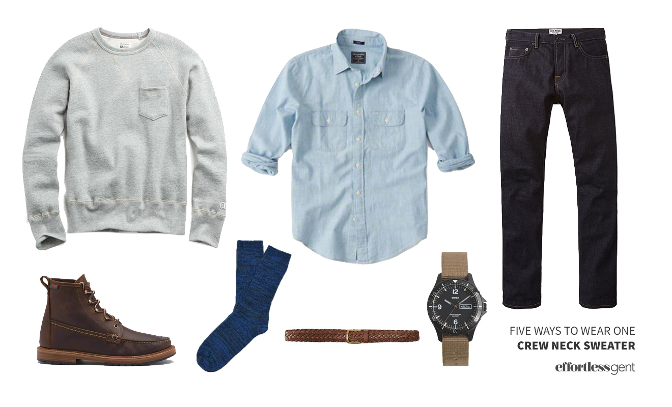 Five Ways to Wear One: Crewneck Sweatshirt