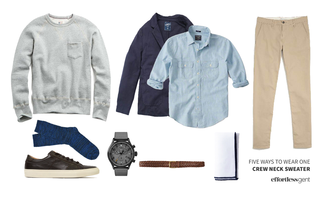 Five Ways to Wear One: Crewneck Sweatshirt