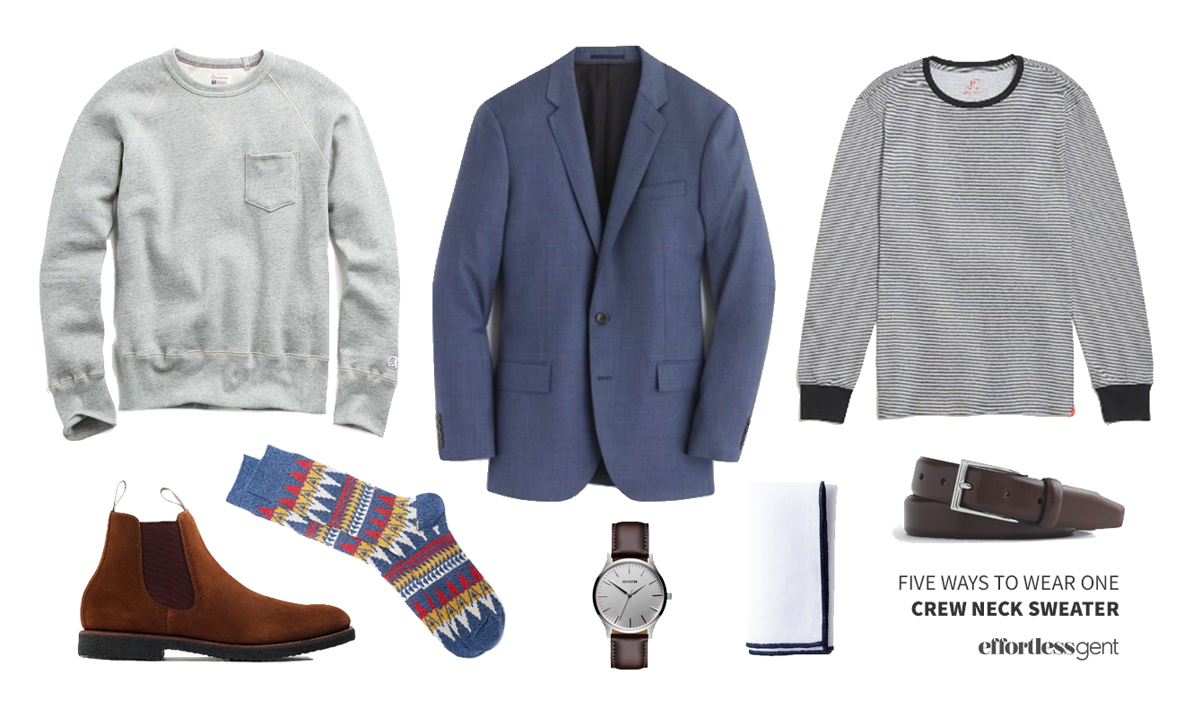 Five Ways to Wear One: Crewneck Sweatshirt
