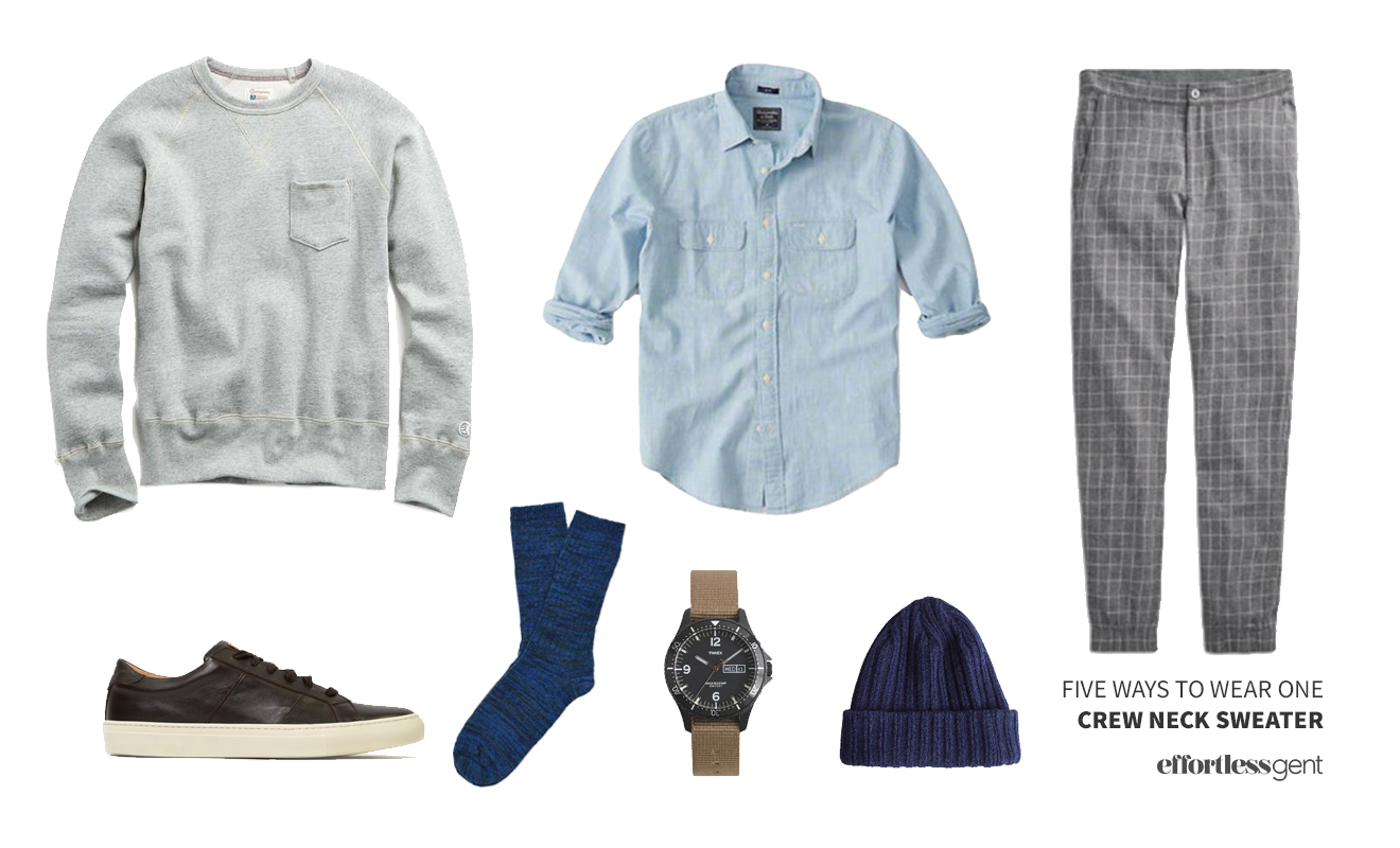 Five Ways to Wear One: Crewneck Sweatshirt