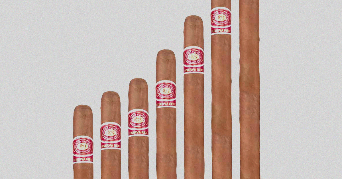 length of different cigars graphic