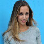 megan collins style girlfriend blue background