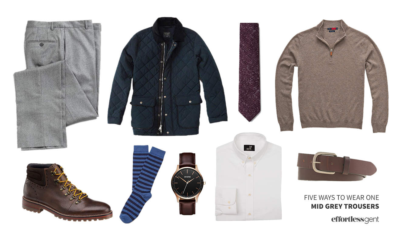 Five Ways to Wear One: Mid-Grey Trousers