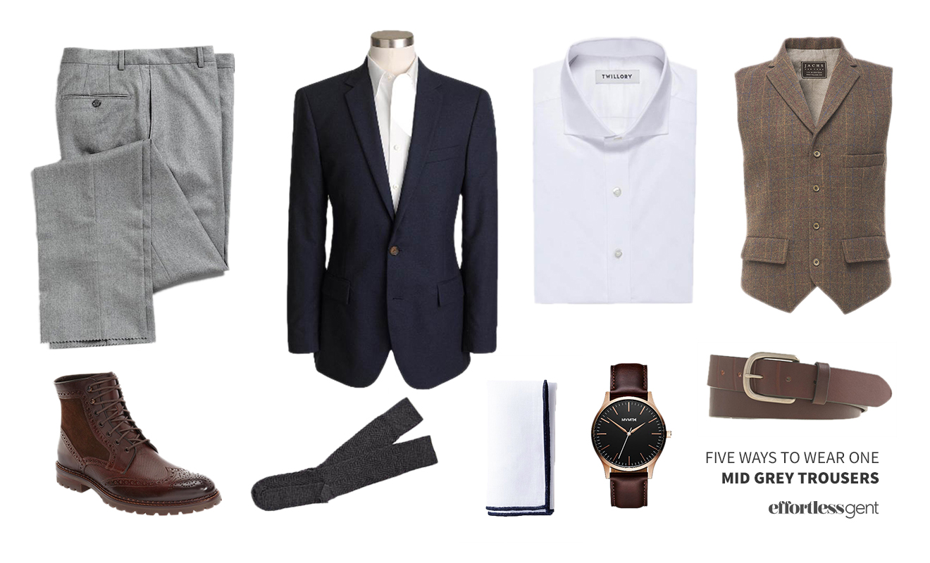 Five Ways to Wear It: Mid-Grey Trousers