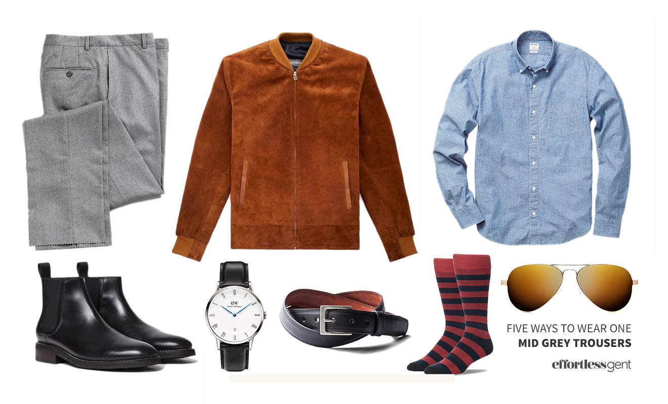 Five Ways to Wear One: Mid-Grey Trousers