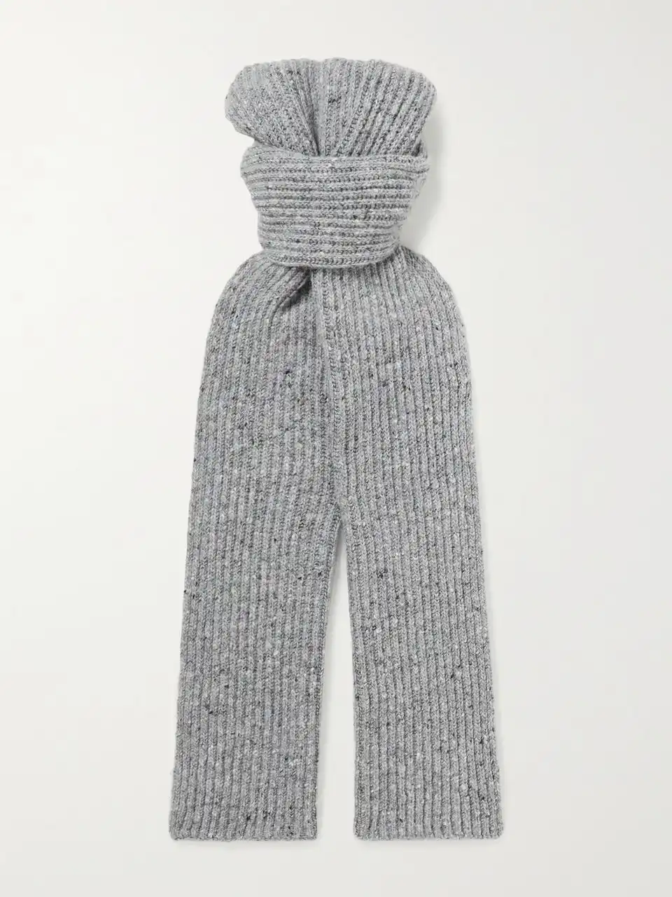 Mr P. Ribbed Donegal Wool Scarf