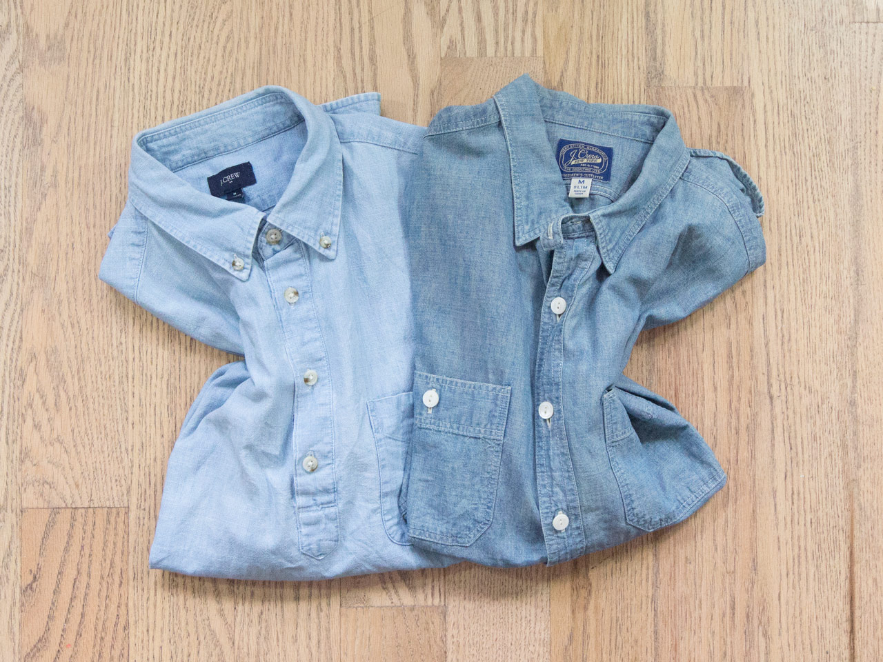 effortless essentials minimalist wardrobe - chambray shirts