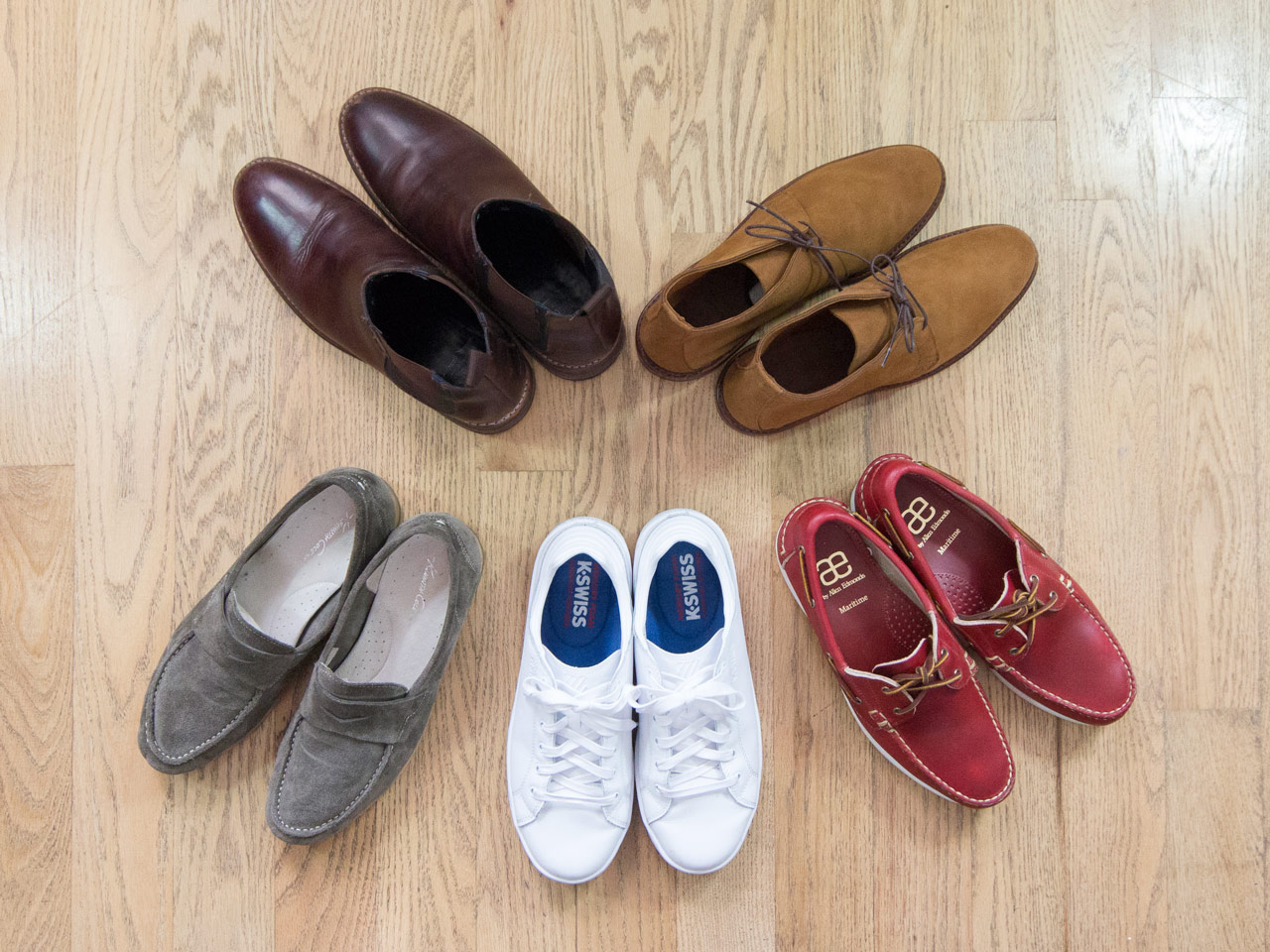 effortless essentials minimalist wardrobe - casual shoes