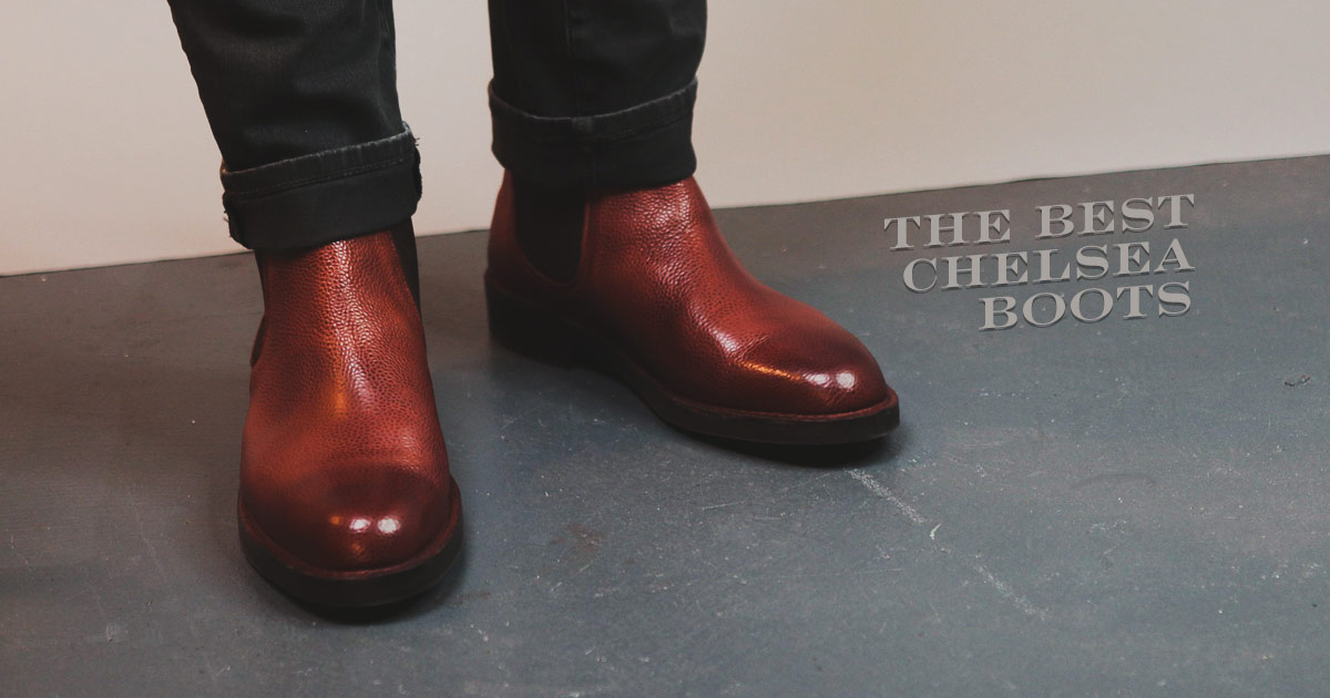 tan pebbled chelsea boot best men's slip on boots