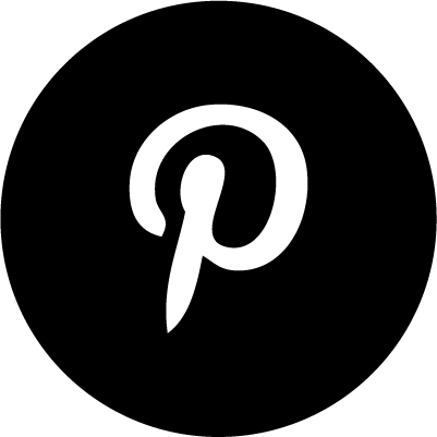 black and white pinterest logo