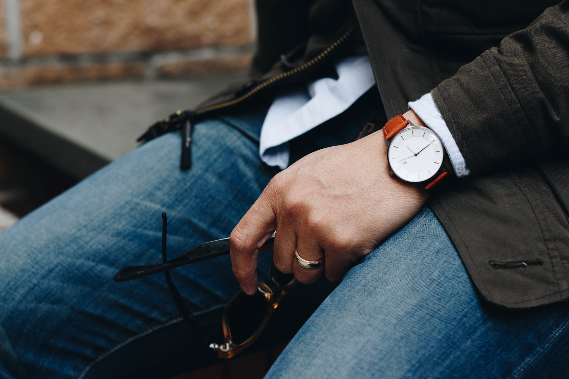 Linjer Classic Watch Tan Strap