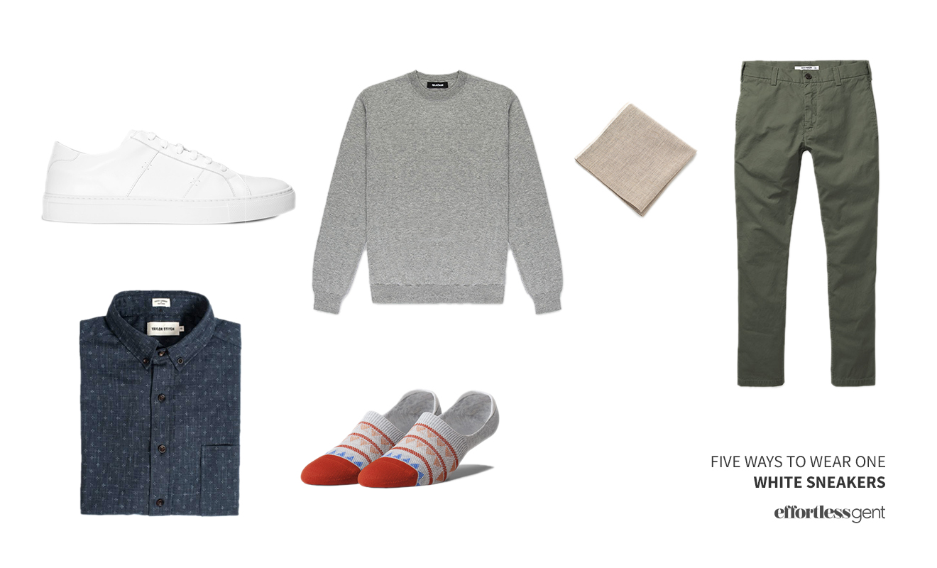 Five Ways to Wear One: White Sneakers